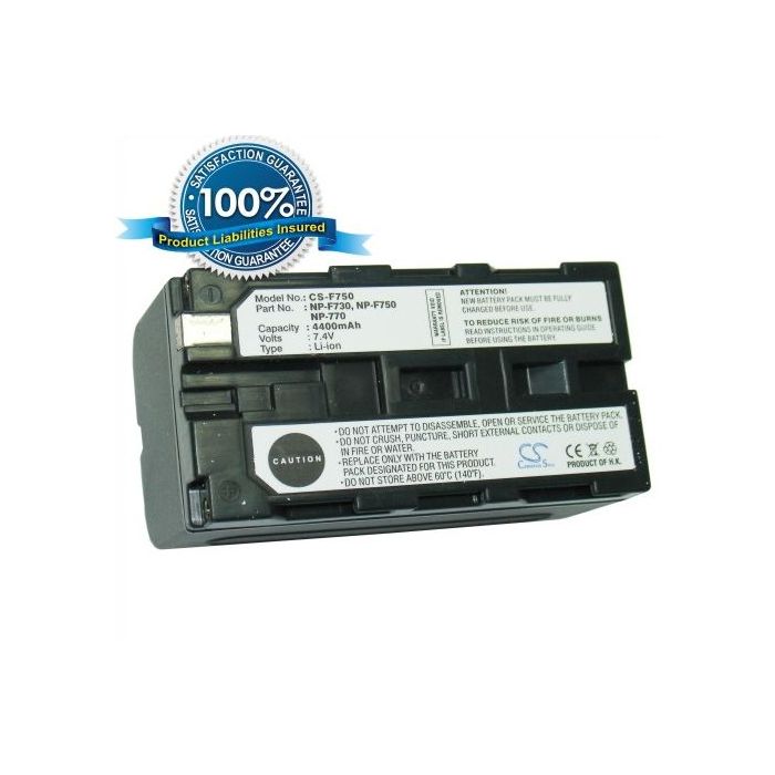 Sony NP-F750, NP-F730, NP-F770 yhteensopiva akku 4400 mAh