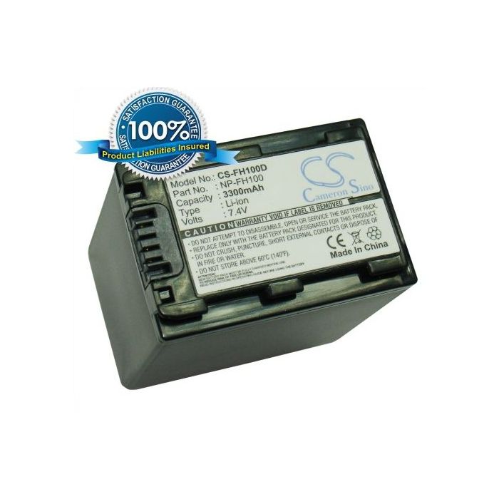 Sony NP-FH100 yhteensopiva akku 3300 mAh