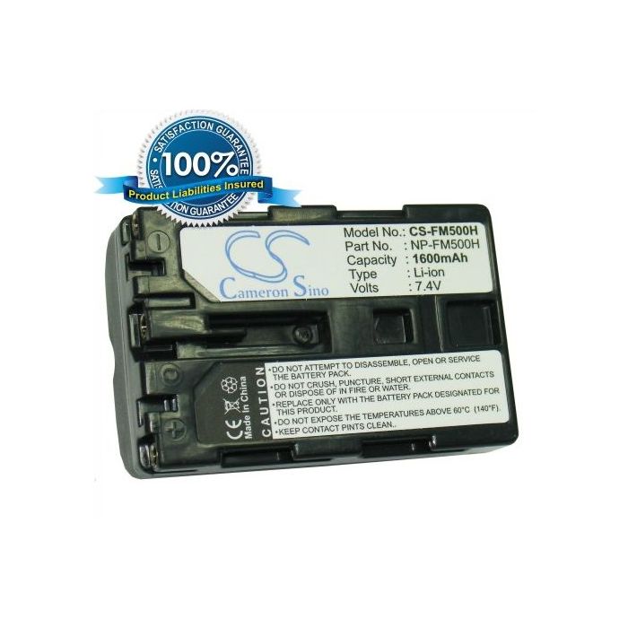 Sony NP-FM500H yhteensopiva akku 1600 mAh