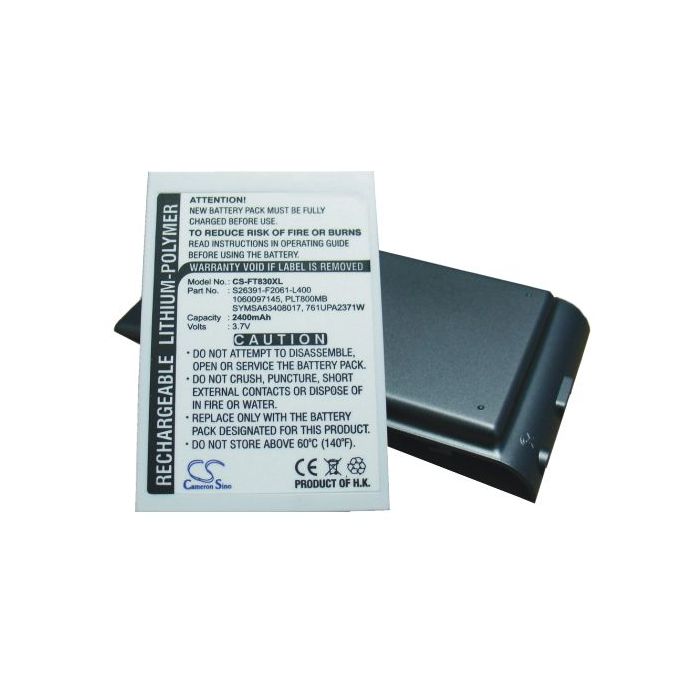 Fujitsu Loox T800, Loox T810, Loox T830 tehoakku erillisellä takakannella 2400 mAh