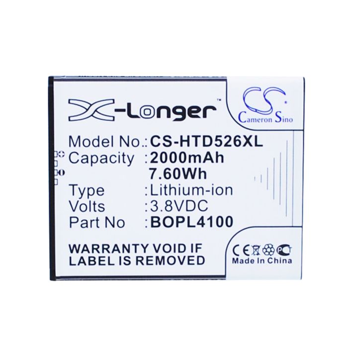 HTC Desire 526, Desire 526G+ dual sim, HTCD100LVWP akku 2000 mAh