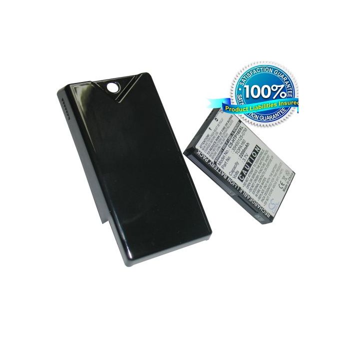 HTC Touch Diamond 2, Topaz 100, T5353 tehoakku erillisellä takakannella 2200 mAh