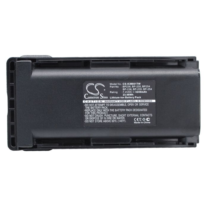 Icom IC-F70, IC-F70D, IC-F70DS akku 3240mAh / 23.98Wh