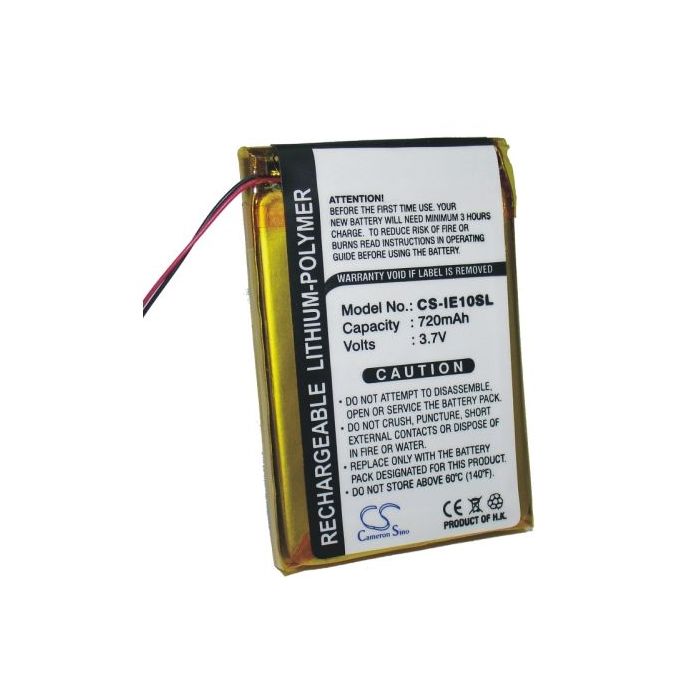 iRiver E10, E10CT, HDD Jukebox, IRI-E10 akku 720 mAh