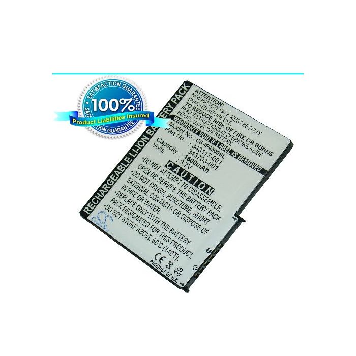 iPAQ 4300, iPAQ 4315, iPAQ 4350, iPAQ 4355 akku 1560 mAh