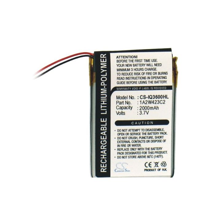 Garmin iQue 3200, 3600, 3600a tehoakku 2000 mAh