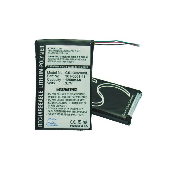 Garmin Nuvi 200, Nuvi 205, Nuvi 250,  Nuvi 255,  Nuvi 260, Nuvi 270, akku 1250 mAh