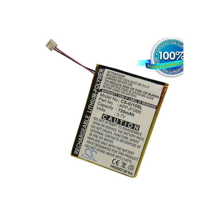 iRiver U10, U10CT, CLIX 2GB, CLIX 4GB akku 720 mAh