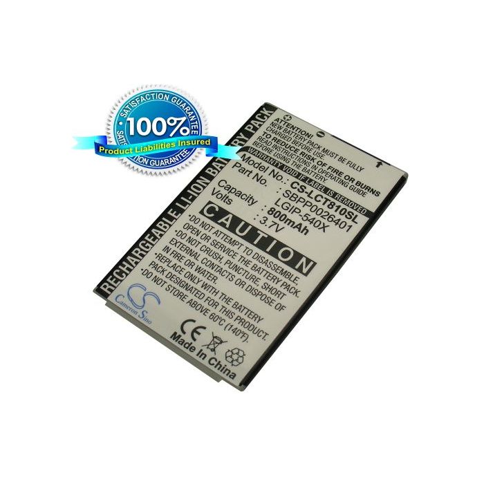 LG CT810, CT810 Incite, KT878 akku 800 mAh