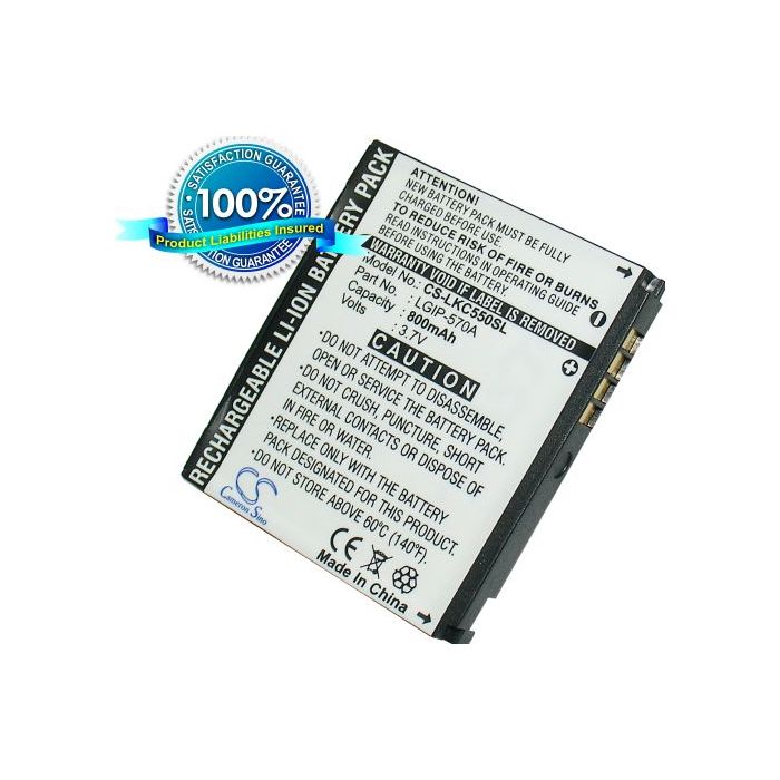 LG KC550, KC550 Orsay, KF700, KC780, KF700, KF757 Secret akku 800 mAh