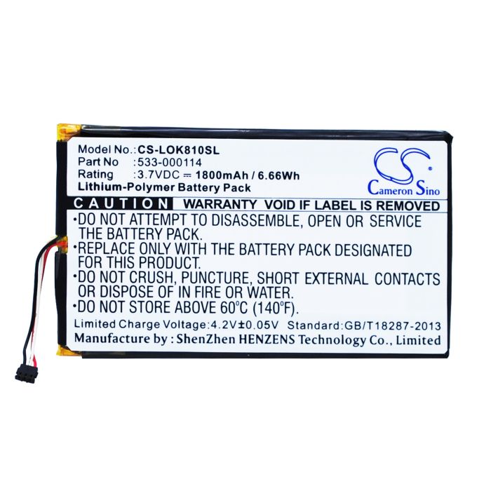 Logitech IIIuminated Keyboard K810, K810 Näppäimistön Akku