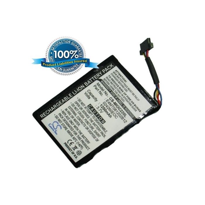 Mio C220, Mio C220s, Mio C230, Mio C250 akku 1250 mAh