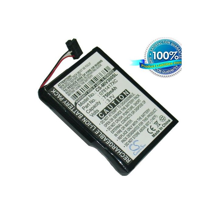 Mio Moov 300, Mio Moov 301, Mio Moov 310, Mio Moov 330, Mio Moov 330u, Mio Moov 350, Mio Moov 360, Mio Moov 360u, Mio Moov 370, akku 750 mAh