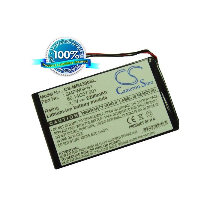 Magellan Maestro 4300, Maestro 4350, Maestro 4370 akku 2200 mAh