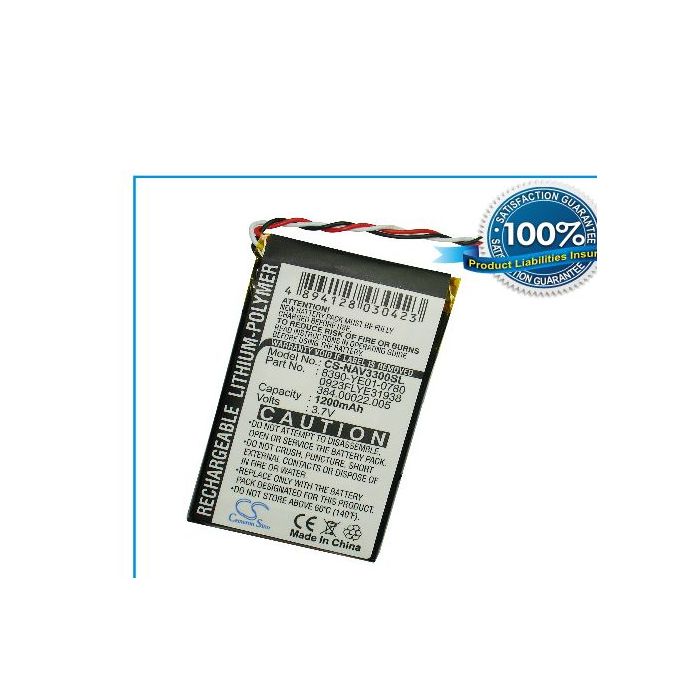 Navigon 3300, 3310, 3310 MAXE, 4310, 4310 MAXE akku 1200 mAh