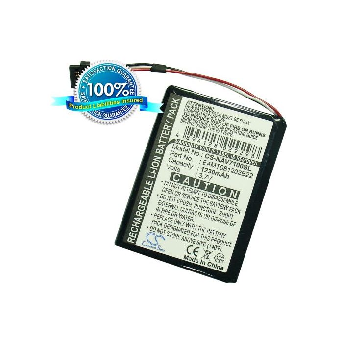 Navigon Triansonic PNA 7000, PNA 7000T, Triansonic PNA 7100, Triansonic PNA 7310 akku 1230 mAh