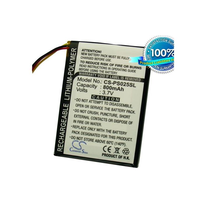 Philips GoGear SA6015, SA6025, SA6025/97, SA6025/37 akku 800 mAh