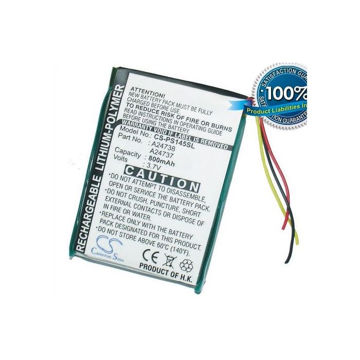 Philips GoGear SA6037, GoGear SA6045, GoGear SA6044, GoGear SA6145, GoGear SA6087 akku 800 mAh