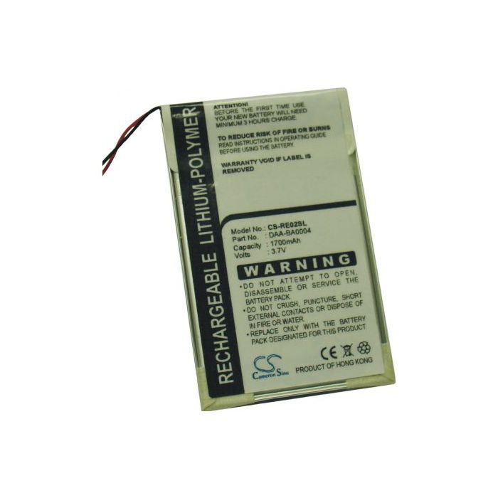 Creative Labs Nomad Jukebox ZenTouch, Zen Touch 20GB, Zen Touch 40GB, DAP-HD0014 akku 1500 mAh