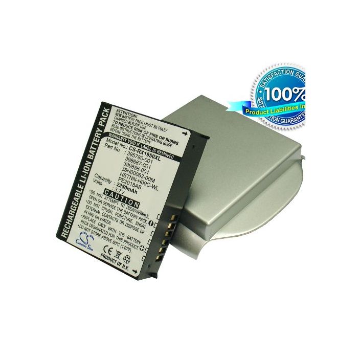 iPAQ RX1900, iPAQ RX1950, iPAQ RX1955 tehoakku erillisellä takakannella 2250 mAh