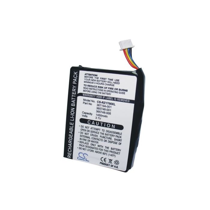 iPAQ RZ1700, iPAQ RZ1710, iPAQ RZ1715, iPAQ RZ1717 tehoakku 1450 mAh