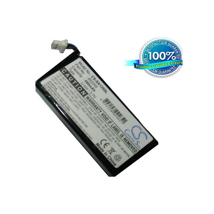 Philips GoGear HDD1835, GoGear HDD1837 akku 680 mAh