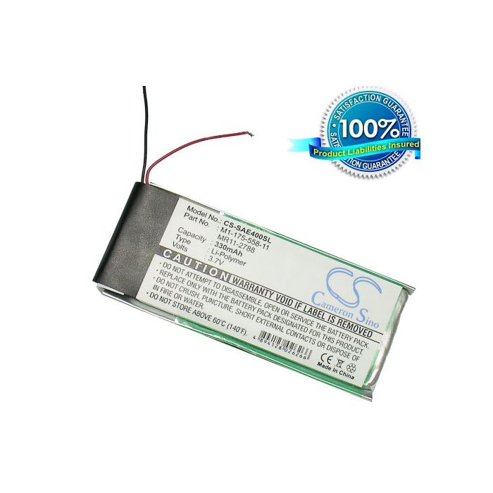 Sony NW-E403, NW-E405, NW-E407, NW-E503, NW-E505, NW-E507 akku 330 mAh
