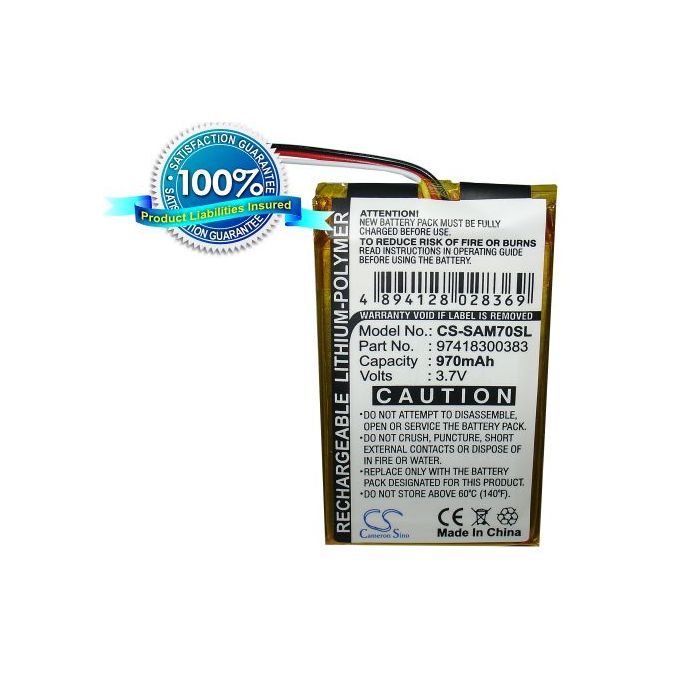 Sony MX-M70, MX-M75, MX-M77, PMX-M79, PMX-M86, PMX-M88, PMX-M89 akku 970 mAh