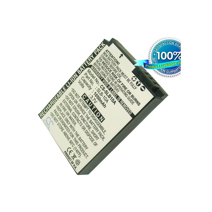 Samsung SLB-10A yhteensopiva akku 1050 mAh