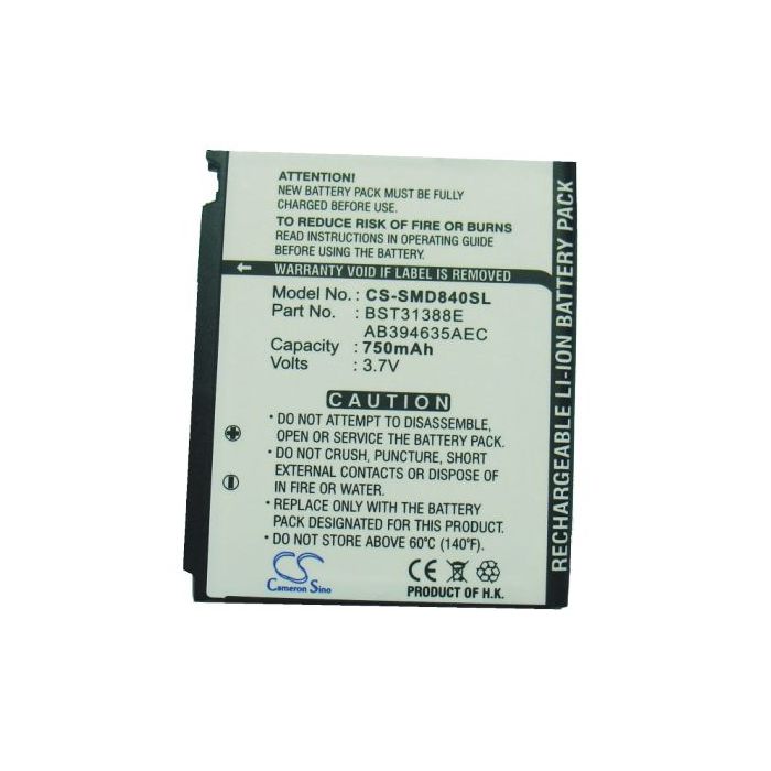 Samsung SGH-D848, SGH-D840, M359 akku 750 mAh