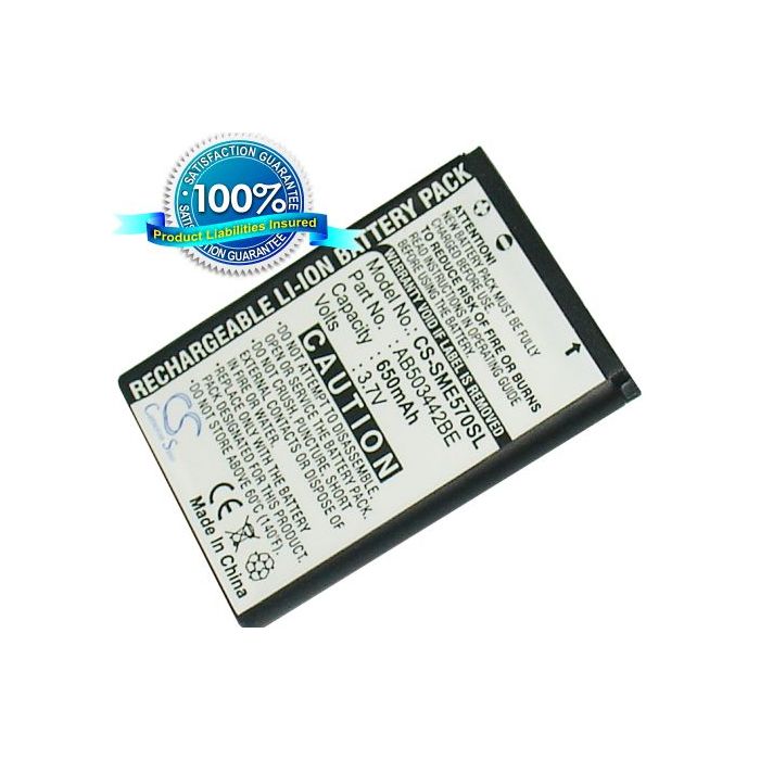 Samsung SGH-E570, SGH-E578, SGH-J700, SGH-J708 musta akku 650 mAh