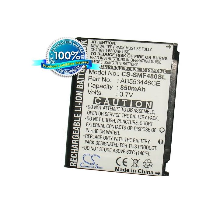 Samsung SGH-F480, SGH-F480 Tocco, SGH-F488 akku 850 mAh