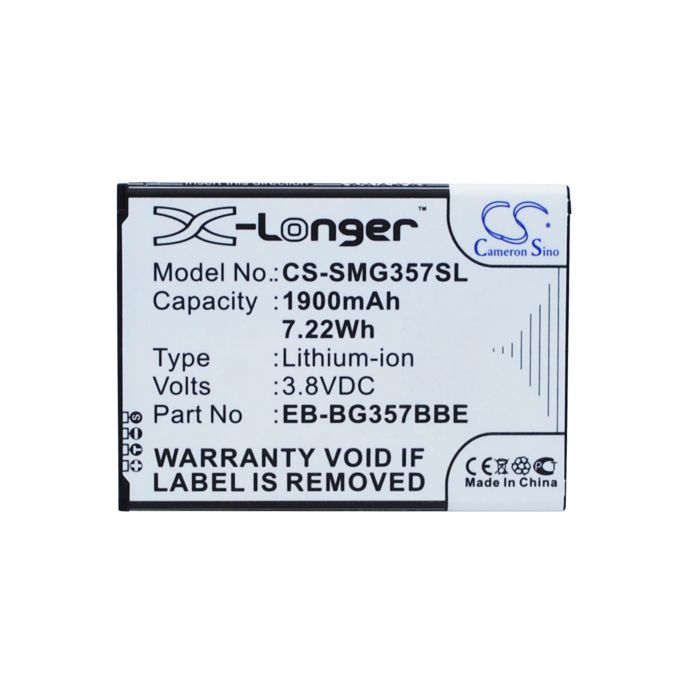 Samsung Galaxy Ace 4 4G / LTE Malli, SM-G357FZ akku 1900 mAh