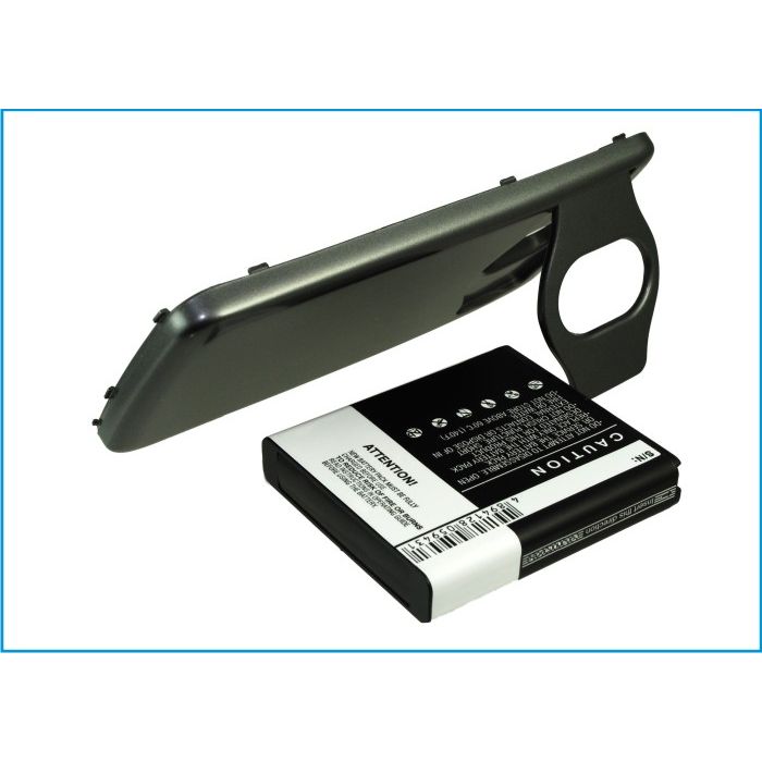 Samsung Nexus 4G LTE tehoakku erillisellä laajennetulla mustalla takakannella 3300 mAh