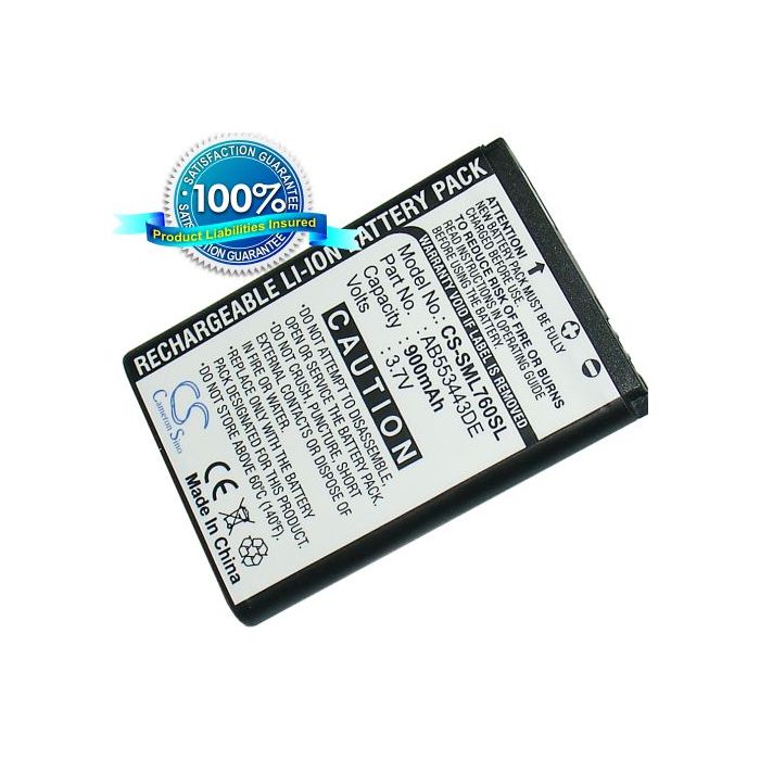 Samsung SGH-L760, SGH-L768, SGH-Z620 akku 900 mAh