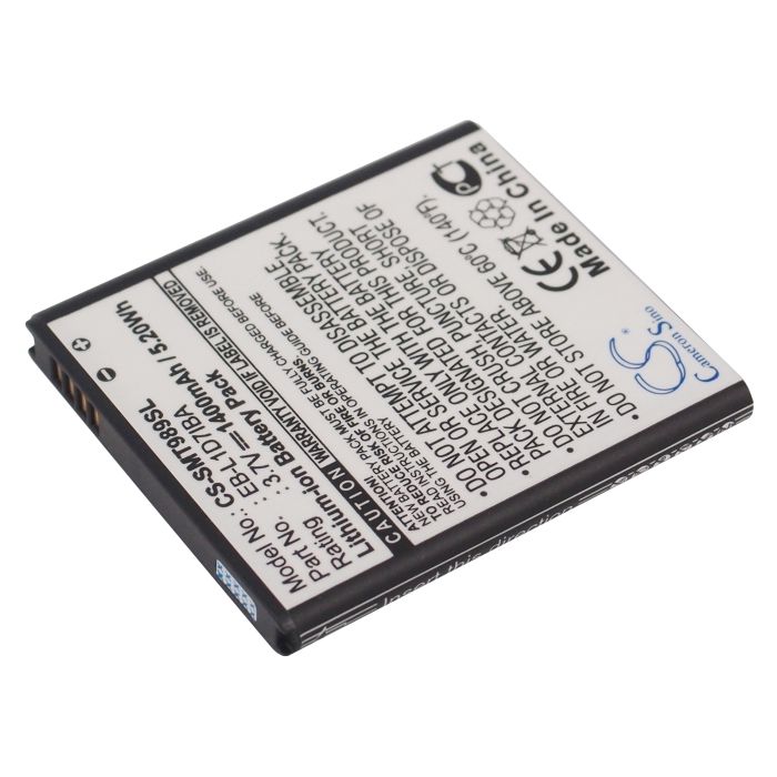 Samsung, Galaxy S Hercules, SGH-T989, Skyrocket, SGH-I727 yhteensopiva akku 1400 mAh