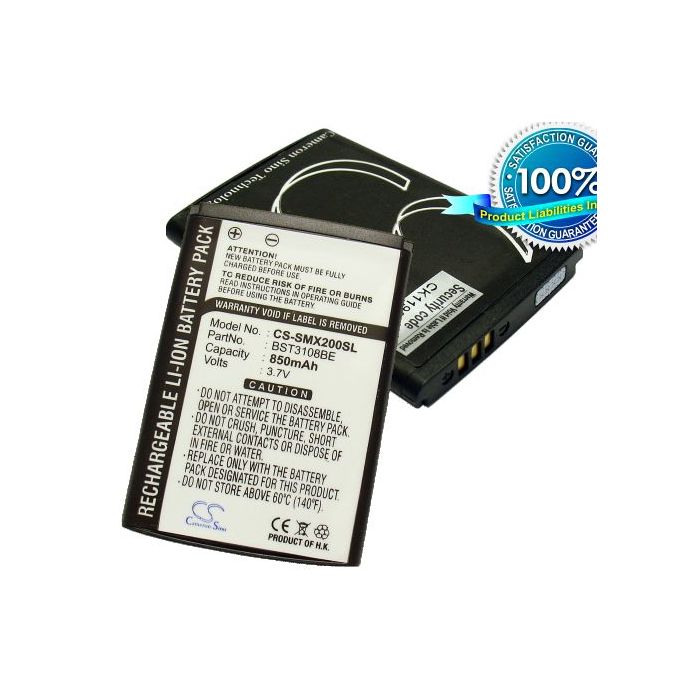 Samsung SGH-C230, SGH-C238, SGH-C400, SGH-C408, SGH-D528, SGH-D520, SGH-E250 akku 850 mAh