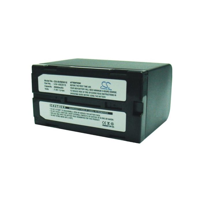 Panasonic VW-VBD815 yhteensopiva akku 6000 mAh