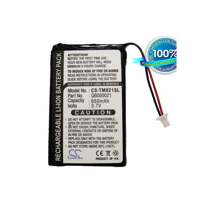 Tom Tom GPS-9821X, GPS-9821X PDA akku 650 mAh