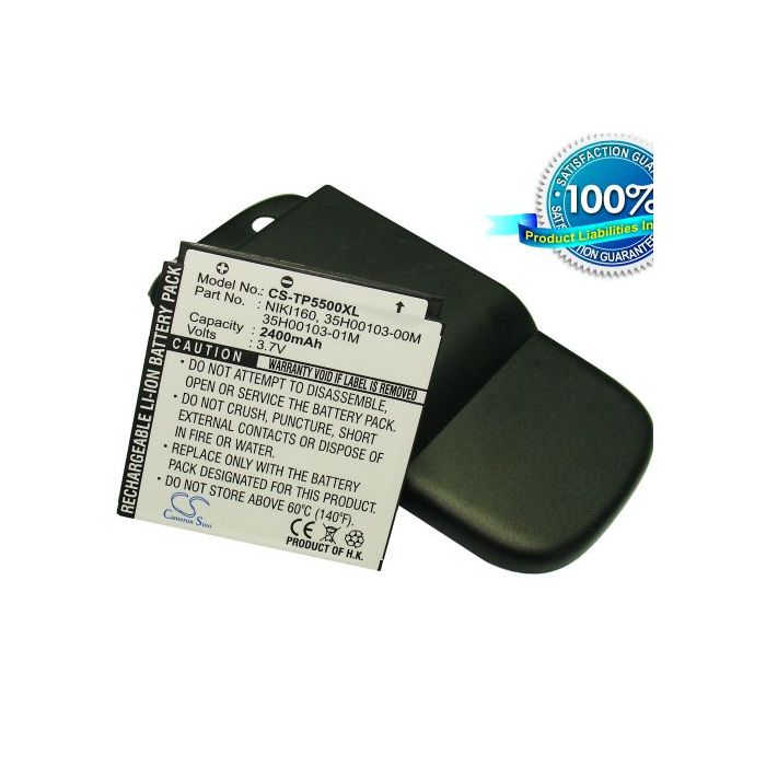 HTC Touch Dual, Touch Dual 850, Touch Dual US, Neon 300, P5500, P5520, P5530, Nike, Nike 100, Nike 200 akku 2400 mAh