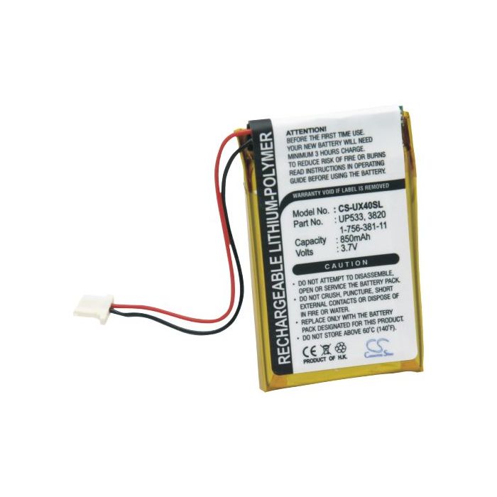 Sony Clie PEG-UX40, Clie PEG-UX50 akku 850 mAh