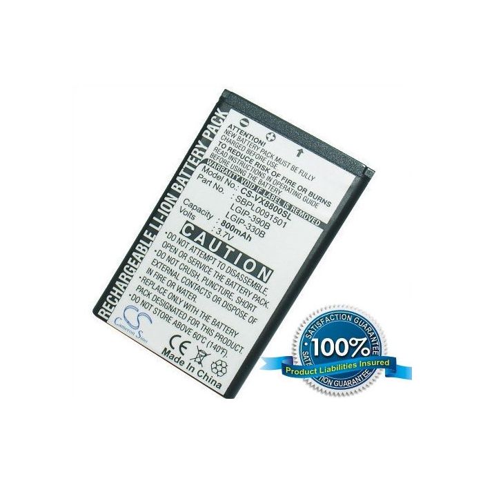 LG VX8800, VX8800 VENUS akku 800 mAh