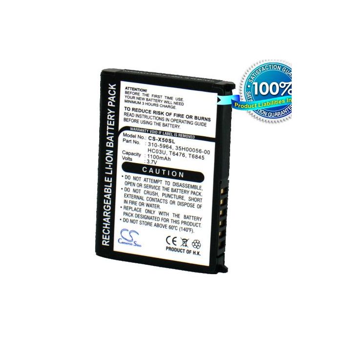 Dell Axim X50, Axim X50V, Axim X51, Axim X51V akku 1100 mAh