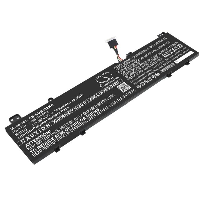 Asus kannettavan tietokoneen yhteensopiva akku 3550mAh