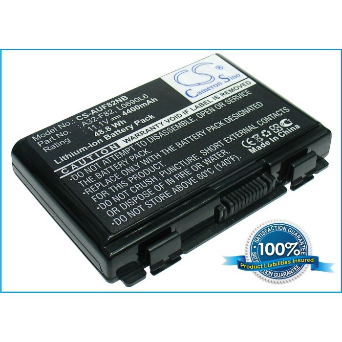 Asus ,F52, F82, Ff83s, K40, K40e, 4400 mAh akku