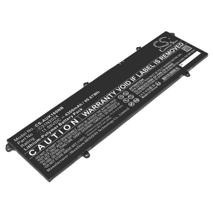 Asus kannettavan tietokoneen VivoBook 16X K3605VC / VivoBook 16X K3605VC-AS96 yhteensopiva akku 4300mAh