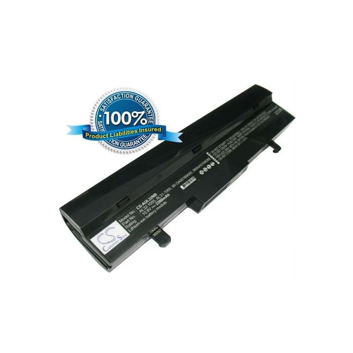 Asus Eee PC 1005HA  1005PE  1005PE 1001HA  1101HA  R101 R105 R1001 R1005 akku 2200 mAh musta