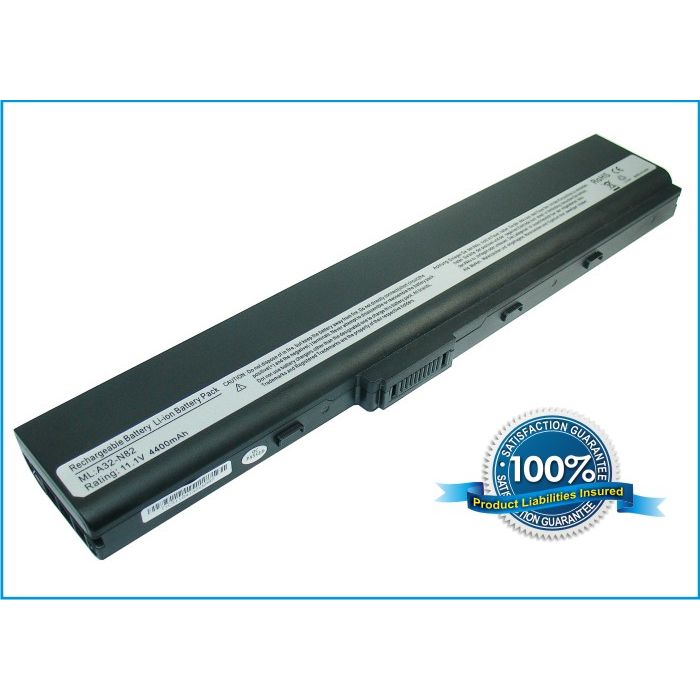 Asus,N82, N82E, N82EI, N82J, N82JQ, 4400 mAh Black