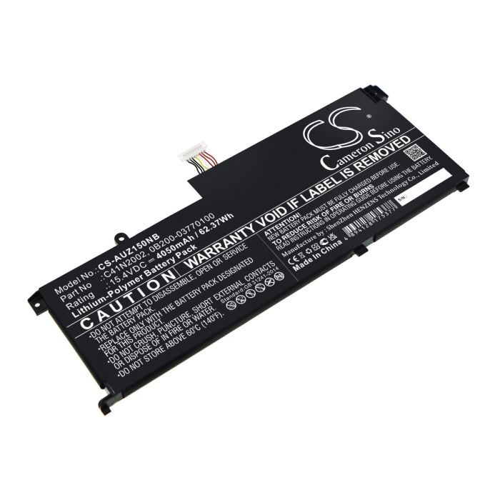 Asus kannettavan tietokoneen UX535LH-BH74 / UX535LH-BN002T yhteensopiva akku 4050mAh