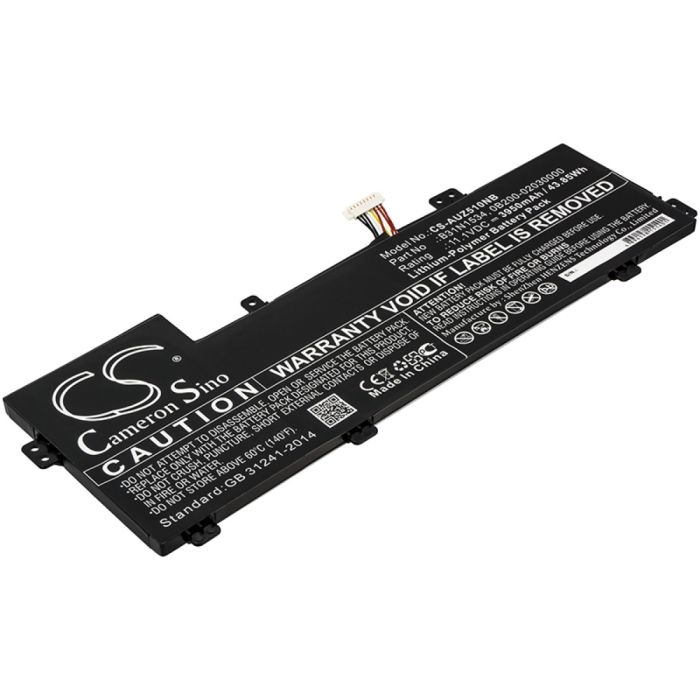 Asus kannettavan tietokoneen UX510UW / UX510UW1A yhteensopiva akku 3950mAh
